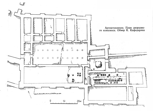 план, Дворцовый комплекс в Аргиштихинили