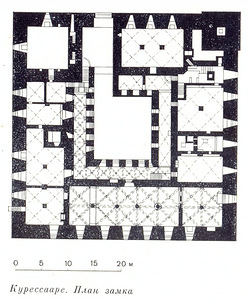 план, Замок Курессааре (тк. Епископский замок, первоначально Аренсбург)