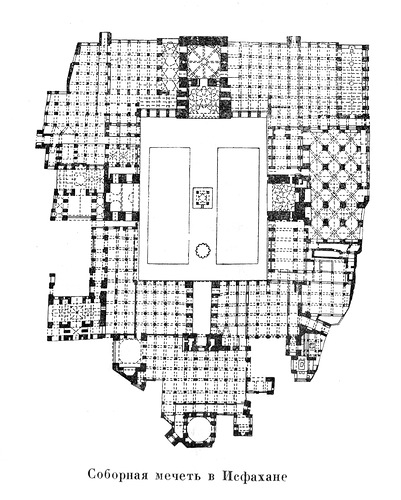 план, Соборная мечеть в Исфахане