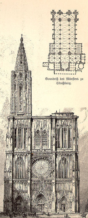 чертежи, Страсбургский собор