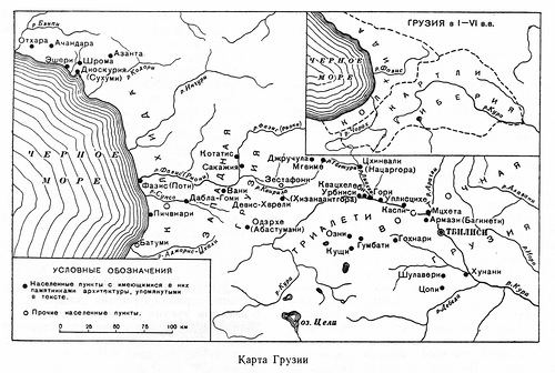 карта, Карта древней Грузии