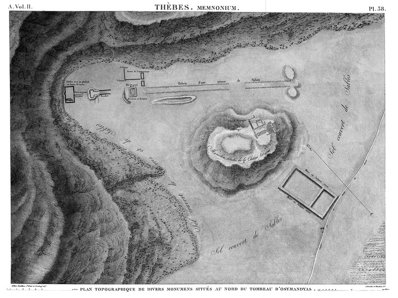 карта местности, Гробница жреца Амона Педнамонеминету