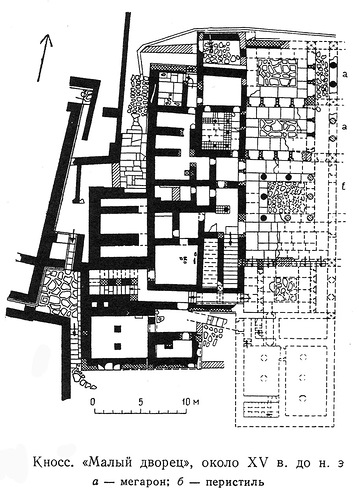 план, «Малый дворец» в Кноссе