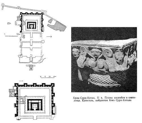 план, Храм Сурх-Котал