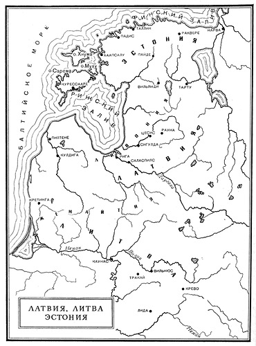 карта, Карта средневековой Прибалтики