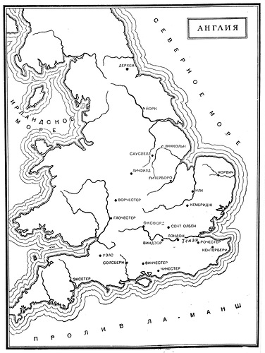 карта, Карта средневековой Англии