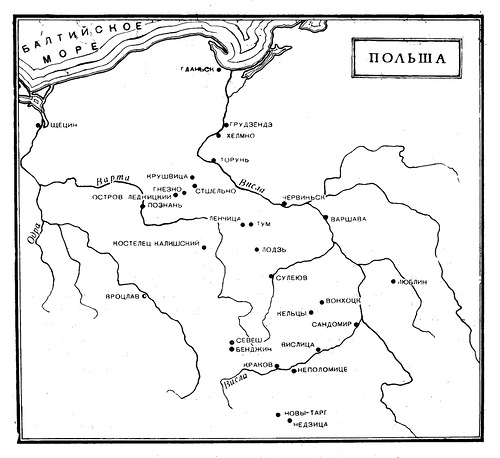 карта, Карта средневековой Польши