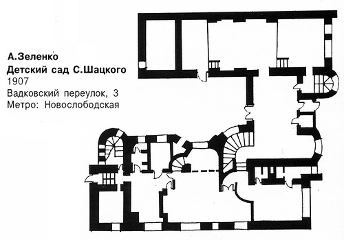 план, Детский сад С. Шацкого в Москве