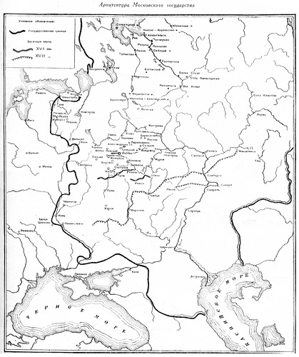 чертежи, Карта Московского государства