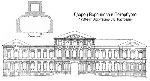 Чертежи, Дворец Воронцова в Петербурге
