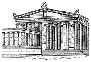 Реконструкция внешнего вида, Храм Артемиды Левкофрины в Магнесии-на-Меандре