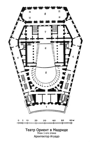 План, Театр Ориент в Мадриде