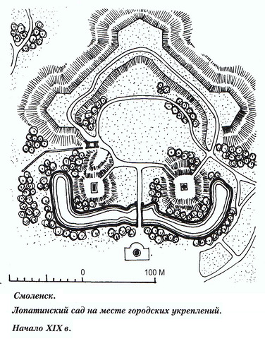 Генеральный план, Лопатинский сад в Смоленске