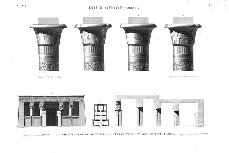 Чертежи малого храма, Комплекс Ком-Омбо в Египте