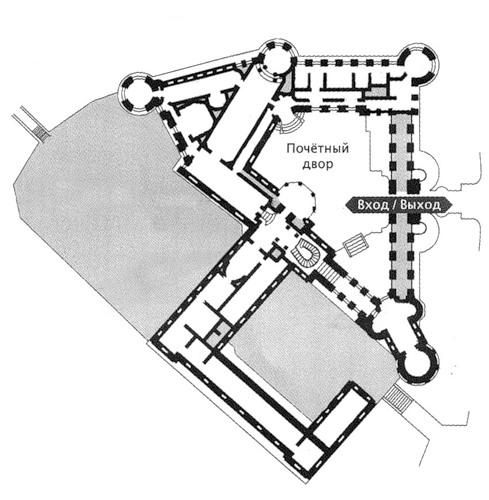 план 2-ого этажа, Замок Шантийи