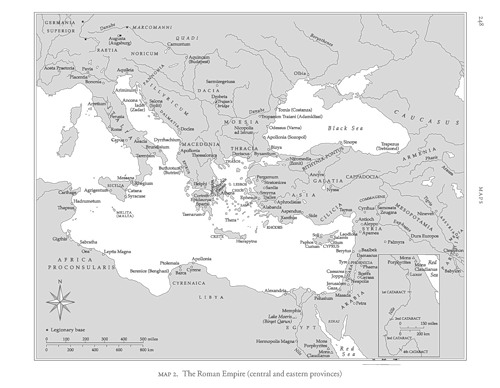 Центральные и восточные провинции Римской империи, Карты Римской Империи (Средиземноморье)