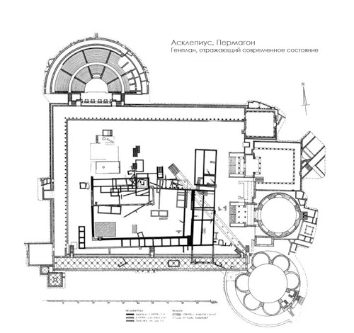 генплан, Асклепиус в Пергамоне (Sanctuary of Asclepius)