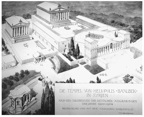 реконструкция, Храмовый ансамбль сирийского Гелиополя (Гелиополиса, города солнца)