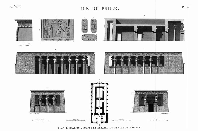 павильон Нектанебо 1-го, Храмовый комплекс Изиды на острове Филе в Египте