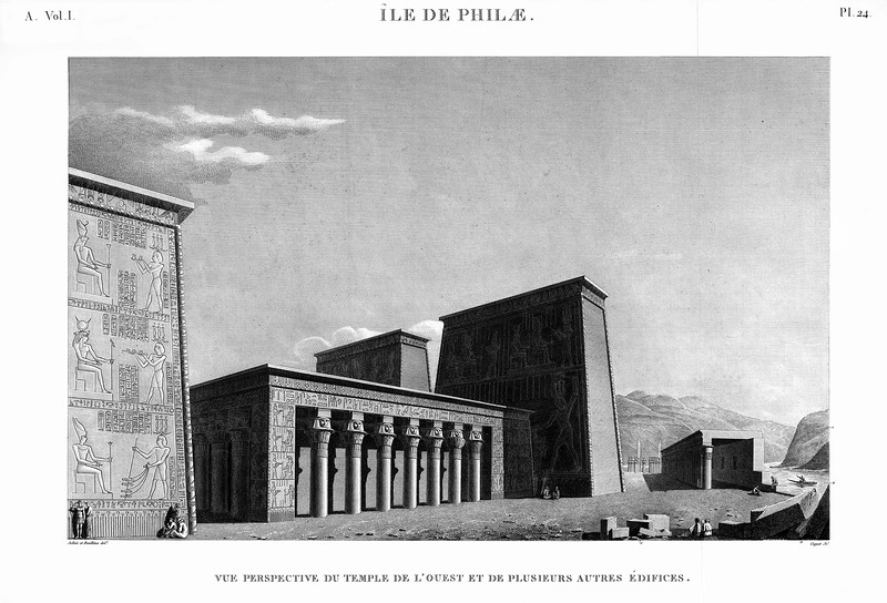 павильон Нектанебо 1-го, общий вид, Храмовый комплекс Изиды на острове Филе в Египте