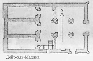 план, Храм Дейр-эль-Медина