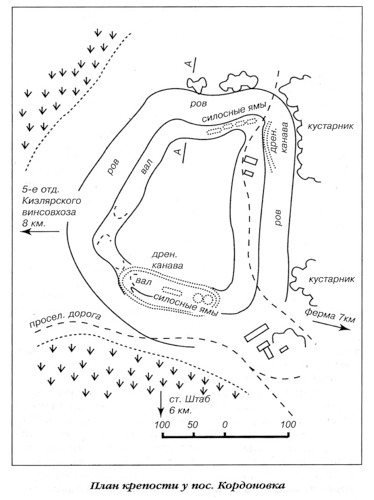 план крепости у поселка Кордоновка, Крепости Хазарского каганата