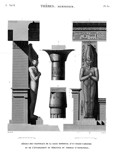 колонны, Рамессеум, храм фараона Рамсеса II