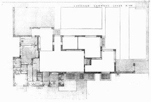 план 1-ого этажа, Дом Германа Ланге в Крефельде