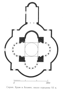 план, Храм в Апамее