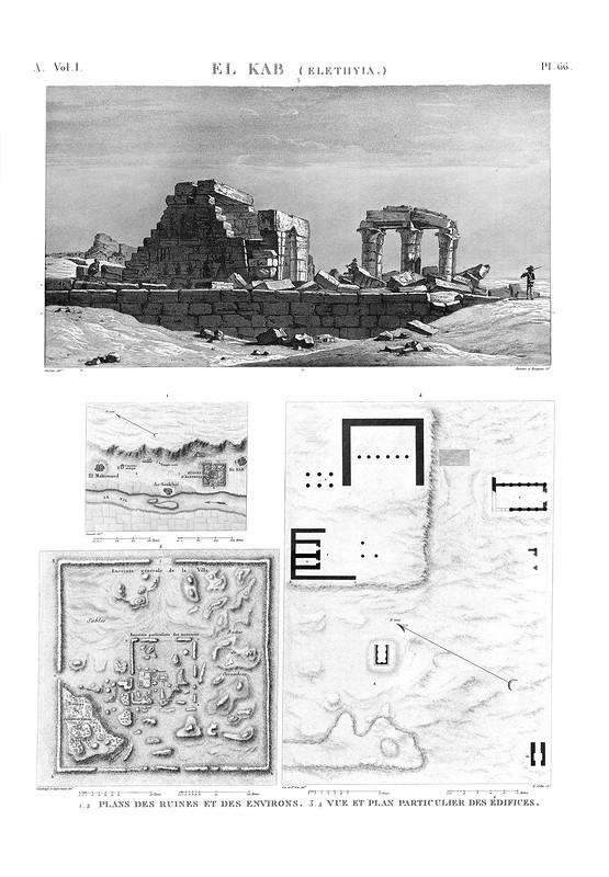 Генеральный план и план центральной части, Крепость Нехеб, расположенная на правом берегу Нила