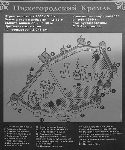 кремль, Нижний Новгород, кремль и генплан