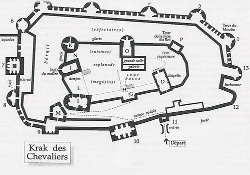 Туристический план, Замок Крак-де-Шевалье