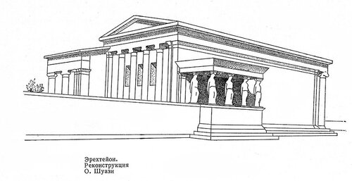 Реконструкция по Шуази, Эрехтейон Афинского акрополя