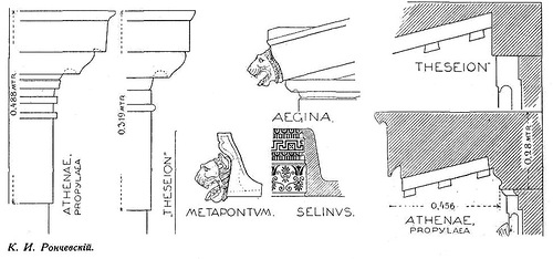 Капельник и водосток, Тезейон (храм Гефеста в Афинах)