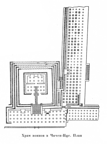 план Храма войнов, Чичен-Ица