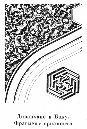 фрагмент орнамента, Диванхане в Баку