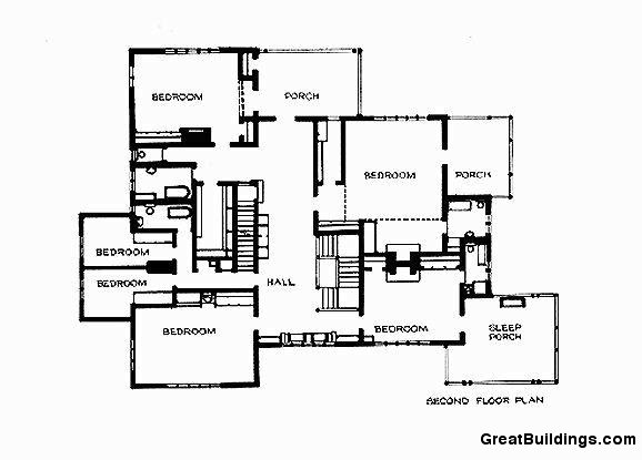 план 2-ого этажа, Дом Гембл
