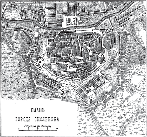 генплан, План Смоленска 1876 года