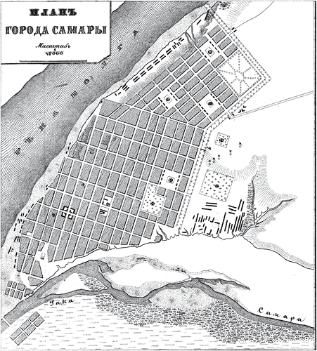 генплан, План Самары 1876 года