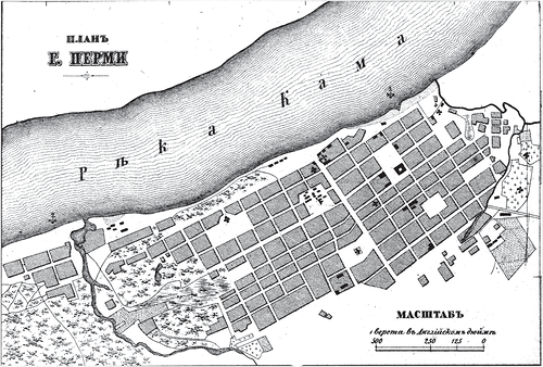 генплан, План Перми 1876 года