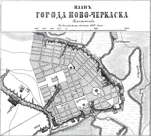 генплан, План Новочеркасска 1876 года