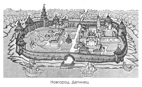 детинец (общий вид), Генпланы и кремль Великого Новгорода