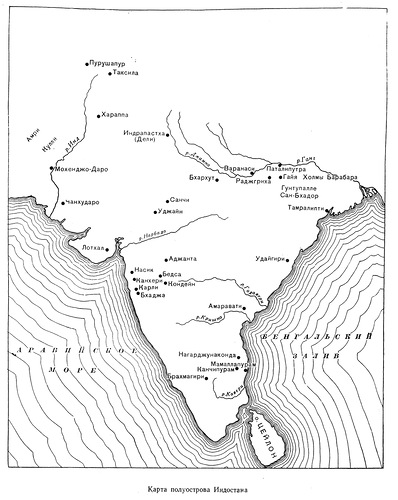 карта, Карта древней Индии