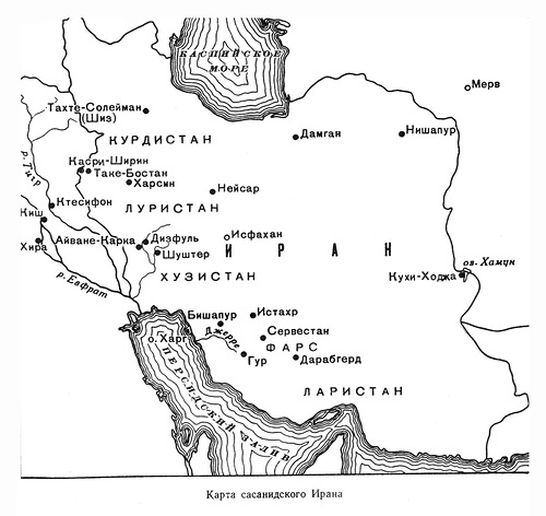 карта, Карта древнего Ирана