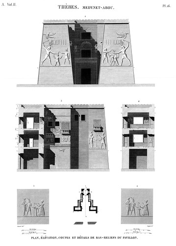восточные укрепленные ворота, Дворец и храм Рамсесса III в Мединет Абу