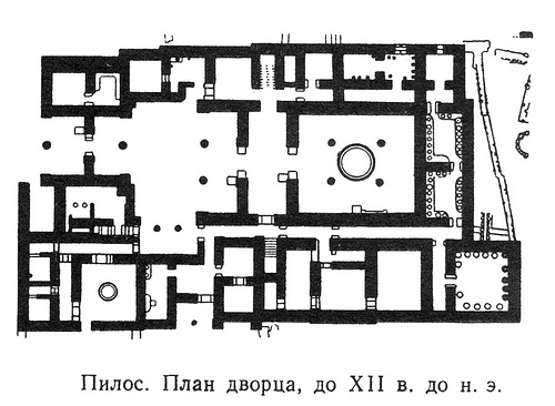 план, Дворец в Пилосе