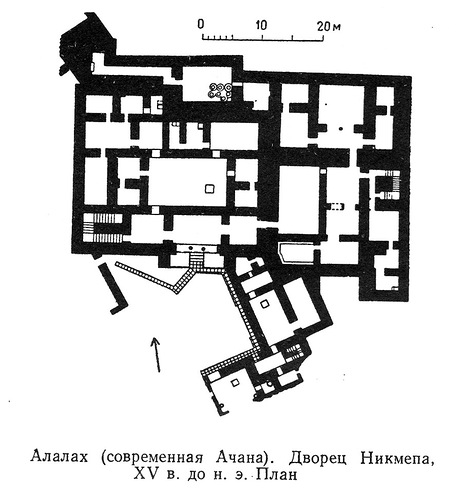 план, Дворец Никмепа в Алалахе