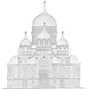 фасад, Вознесенский кафедральный собор Новочеркасска