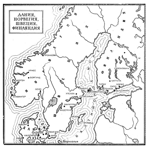 карта, Карта средневекой Скандинавии и Финляндии