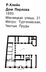 план, Чайный дом Перлова в Москве
